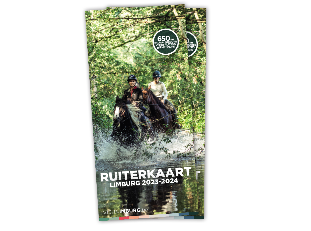De cover van de Ruiterkaart van Limburg 2023-2024