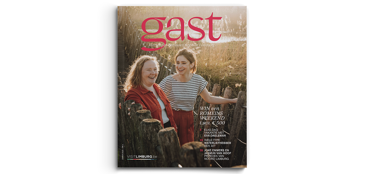 Cover van het Gast magazine zomer 2023 van Visit Limburg