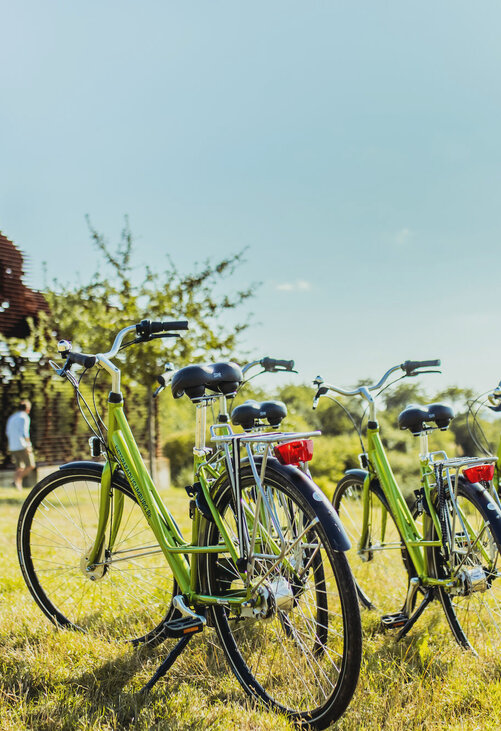 Fietsen aan het doorkijkkerkje in Borgloon