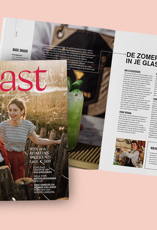 Headerbeeld Gast magazine editie zomer 2023 van Visit Limburg