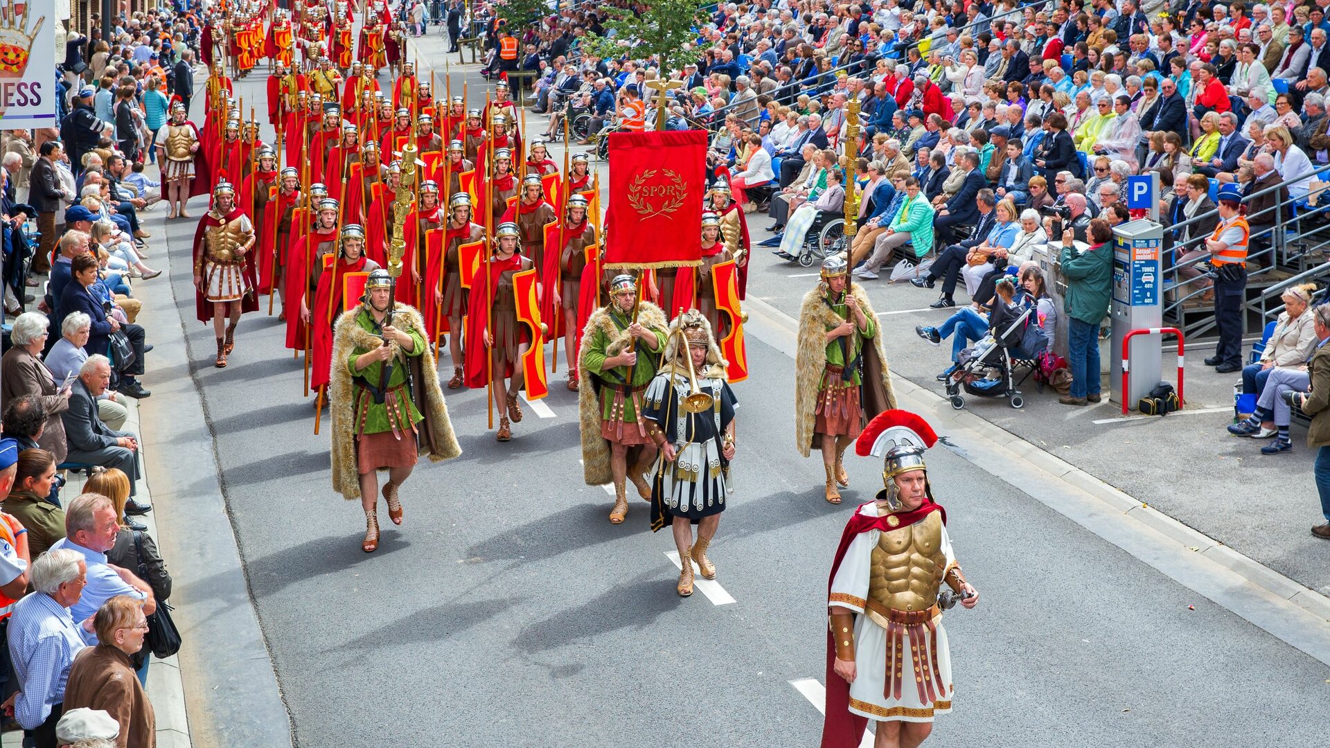 Processiegroep Romeinse soldaten
