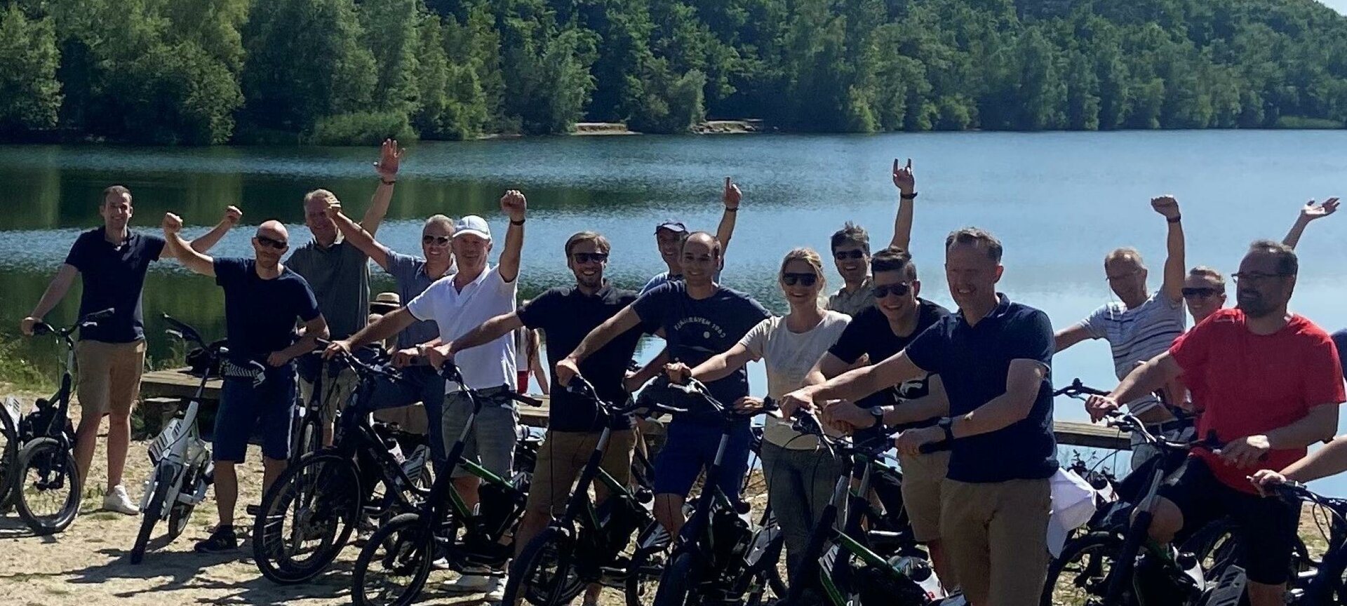 Bike & Outdoor Sport Center - Group with mixed fleet of bicycles, E-bikes and Streetsteppers