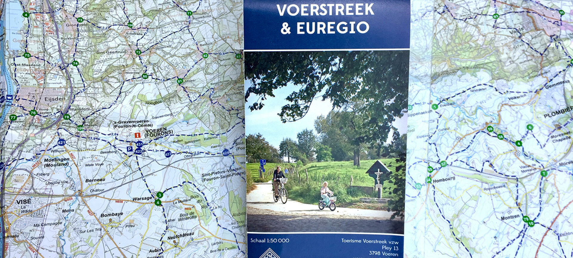 Fietsen in de Voerstreek en Euregio - fietskaart