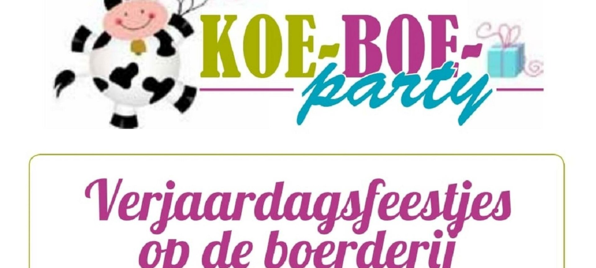 Koe-Boe-Party - aanbod kids
