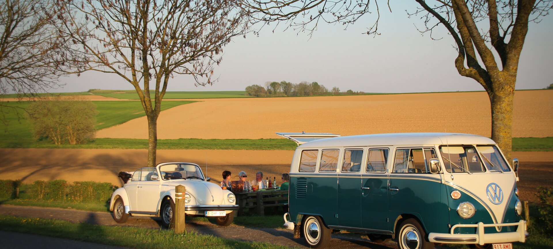 Toeren in Haspengouw met een oldtimer VW t1 bus - toeren in haspengouw vw bus