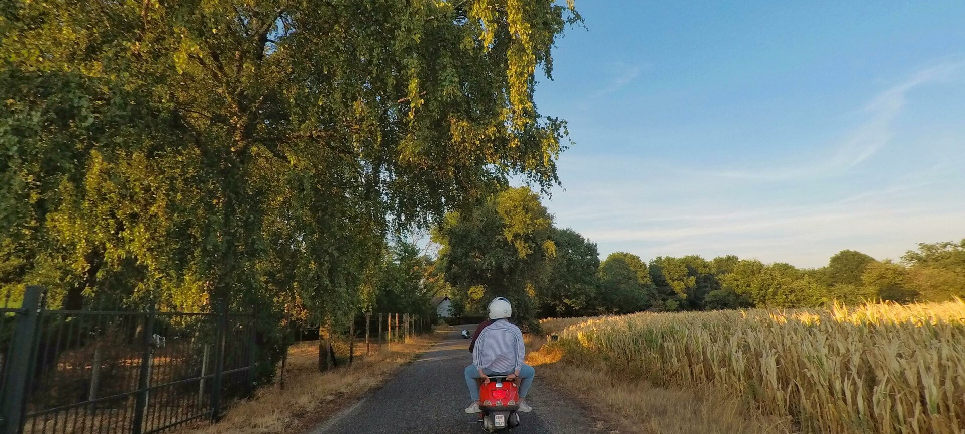 Vespa Maaseik - Verhuur van Vespa's en (elektrische) fietsen - Op weg door de grensoverschrijdende Maaslandse natuur.