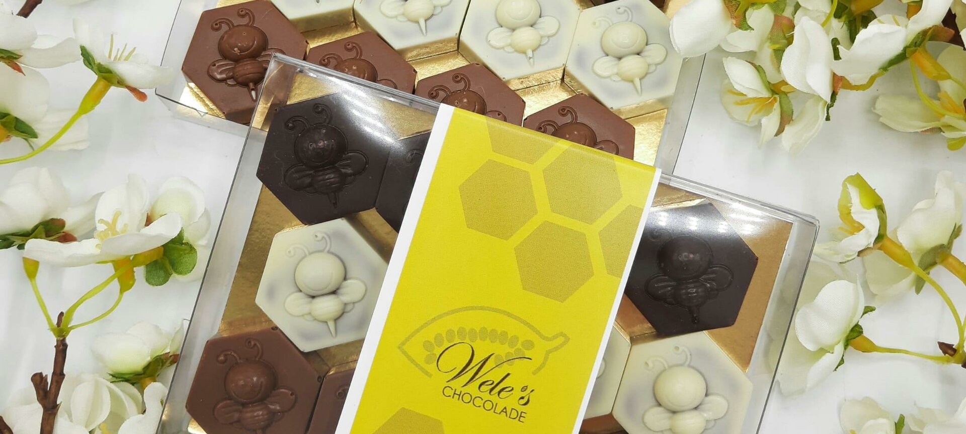 Wele's Chocolade - Honing pralines met eigen honing
